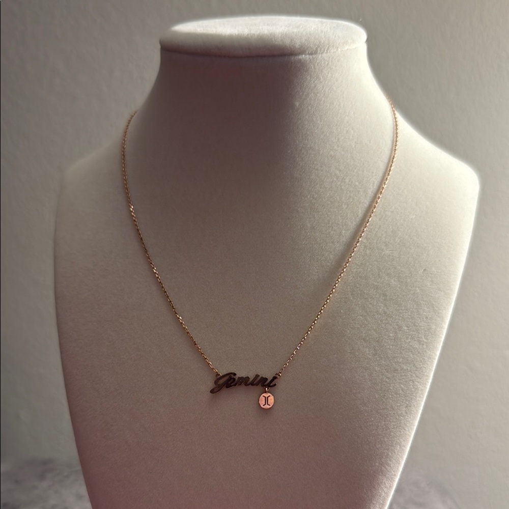 Rose Gold Gemini Necklace